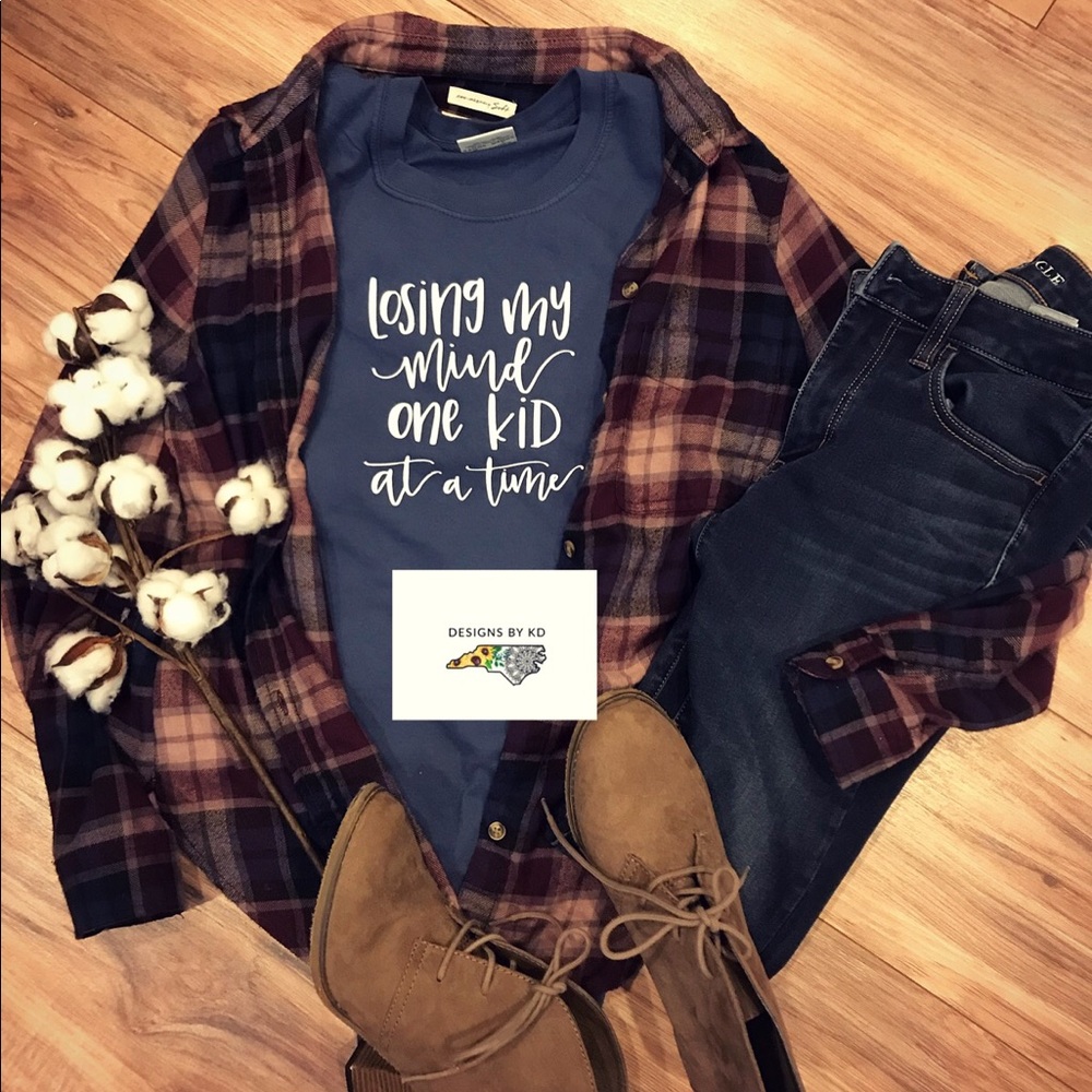 ‘Losing my mind one kid at a time’ tshirt